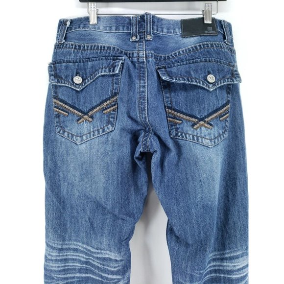 CJ Black Jeans Men's Size 34/32 Bootcut - Picture 3 of 7